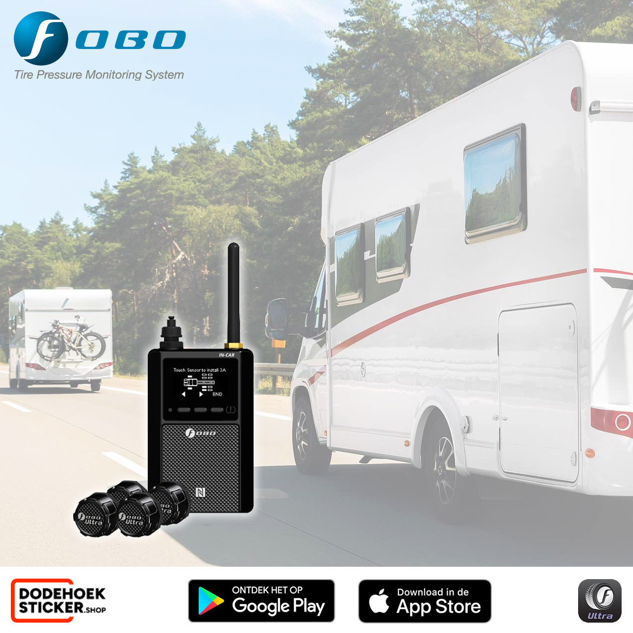 Fobo Ultra voor Campers TPMS (4 Sensoren)